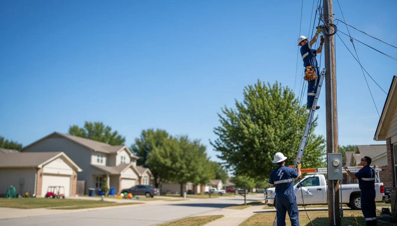 Residential electrician providing installation services in Liberty Center, IA